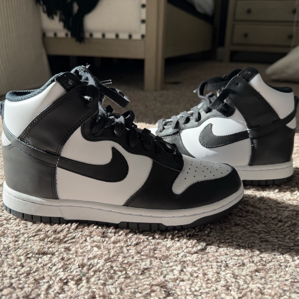 Nike Black and White High-Top Sneakers